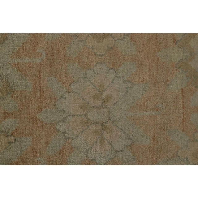 Late 20th Century Rug & Kilim’s European Style Rug With Orange, Blue and Pink Floral Pattern For Sale - Image 5 of 5