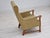 Vintage Danish Highback Armchair in Fabric and Oak, 1960s For Sale - Image 4 of 18