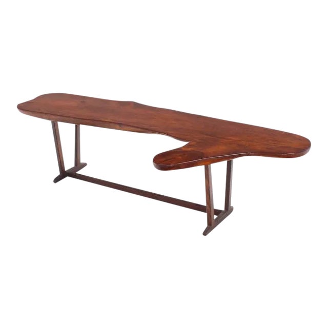 20th Century Organic Modern Solid Top Coffee Table or Bench For Sale