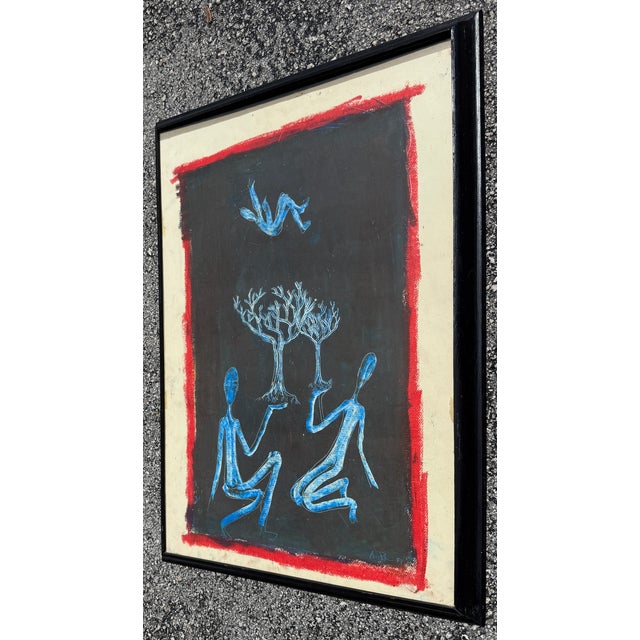 Italian Italian Mixed Media "Senza Titolo" by Antonio Pieri 1997 For Sale - Image 3 of 7