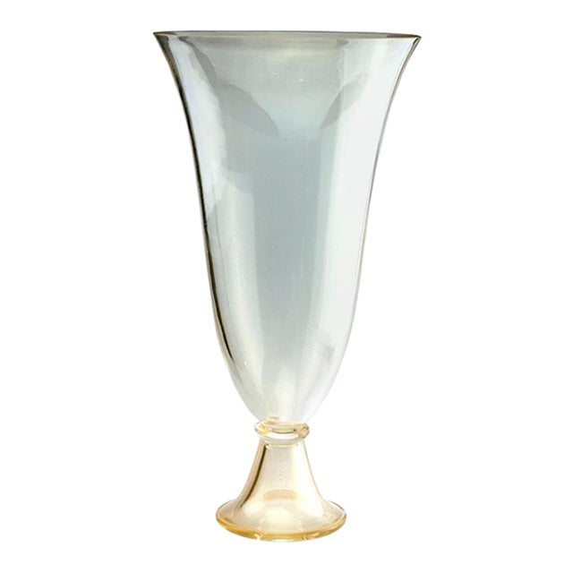 Final Markdown - Donghia, "Imperiale" Modern Murano Large Glass Vase by Seguso Vetri D`Arte For Sale