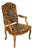 19th Century Louis XV Carved and Painted Armchair For Sale