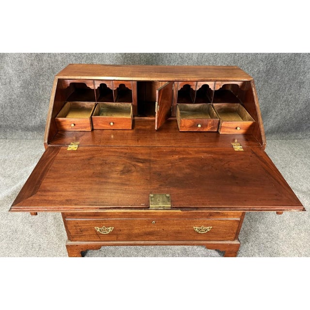 18th Century Mahogany Secretary Desk For Sale - Image 9 of 16