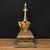 Mid 20th Century Vintage Tibetan Gilt Bronze Stupa - Buddhist Reliquary Pagoda With Gemstone Inlay For Sale - Image 5 of 9