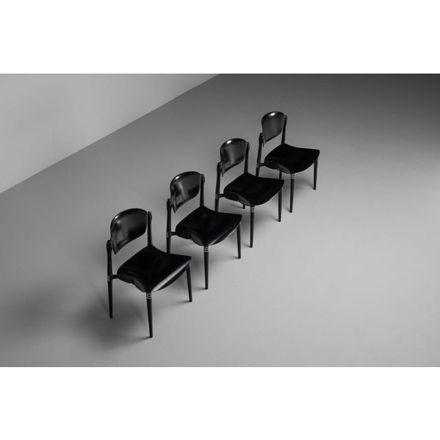 Eugenio Gerli S83 Chairs attributed to Tecno, Italy, 1962, Set of 4 For Sale - Image 3 of 18