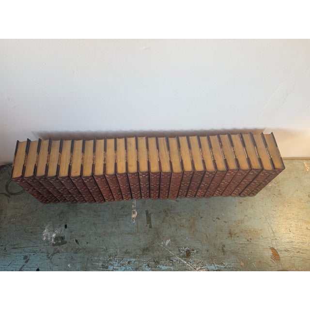 Antique 24 Book Set of 'Complete Works of George Eliot' in Leather-Bound Volumes - By Harper & Brothers For Sale - Image 15 of 15