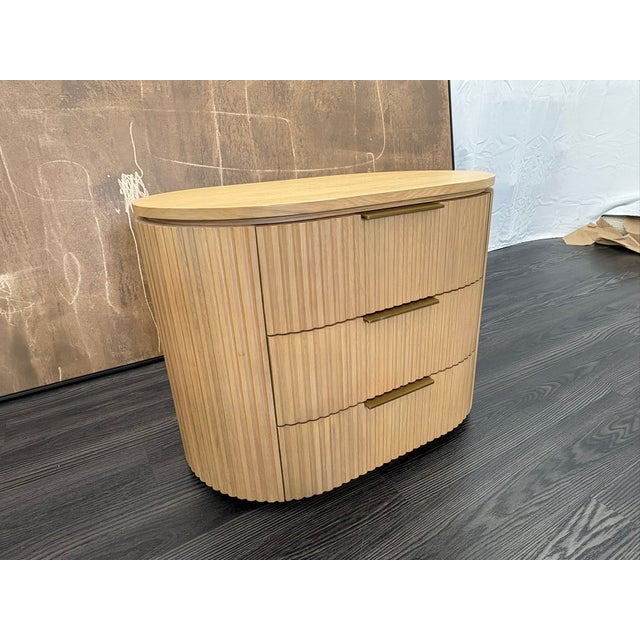 RH Byron Closed Nightstand – 32" Light Oak | Designed by Harrison & Nicholas Condos Open Box | Artisan Crafted | Beautiful...