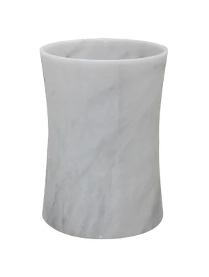 White Marble Waste Bin