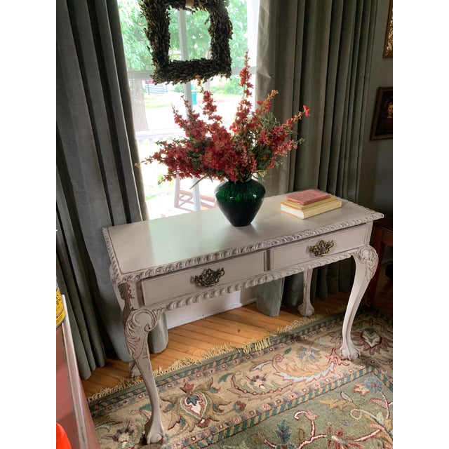 Colonial Revival Entry Table For Sale - Image 4 of 9