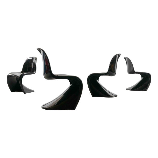 Panton Chairs by Verner Panton for Herman Miller, 1971, Set of 4 For Sale