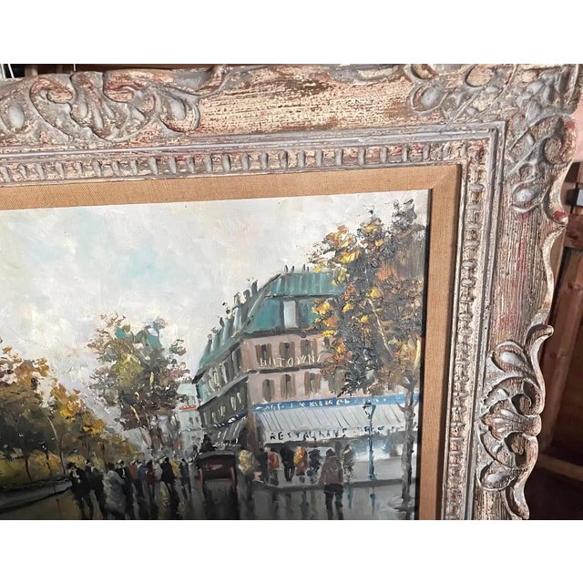 Late 19th Century Antique Oil Painting of European City Scene by Piero Delle Piane, Signed & Framed For Sale - Image 5 of 7