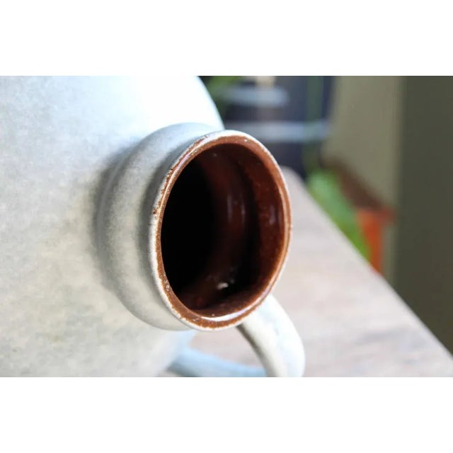 Gray German Ceramic Vase, 1960s For Sale - Image 8 of 11