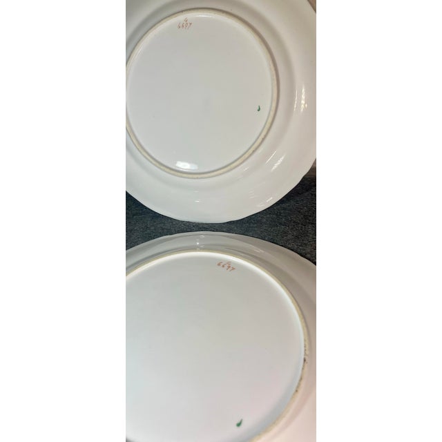 Ceramic 2-Antique English Porcelain Plates- Set of 2 For Sale - Image 7 of 7