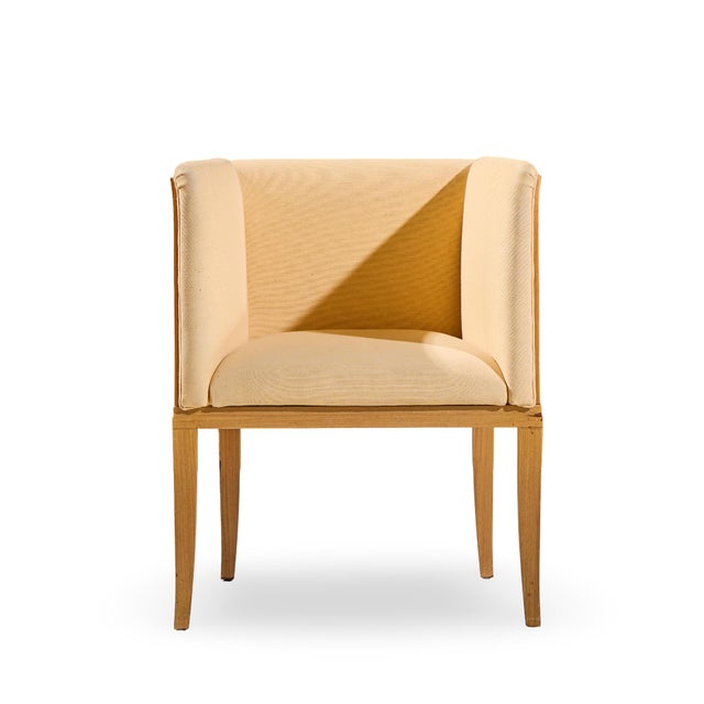 Eliel Saarinen for Arkitektura Saarinen House Mid Century Maple Arm Lounge Chair This chair measures: 25 wide x 22 deep x...