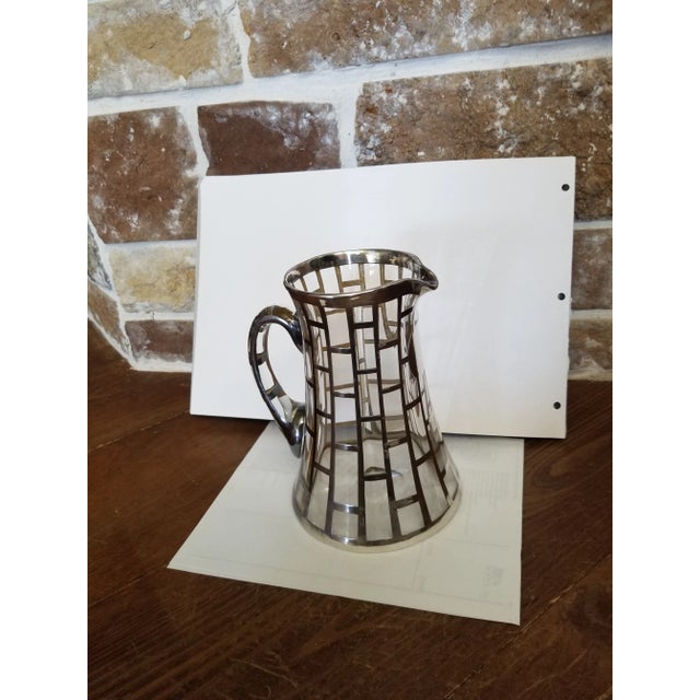 Early 20th Century Vintage Silver Overlay Margarita Pitcher For Sale - Image 5 of 5