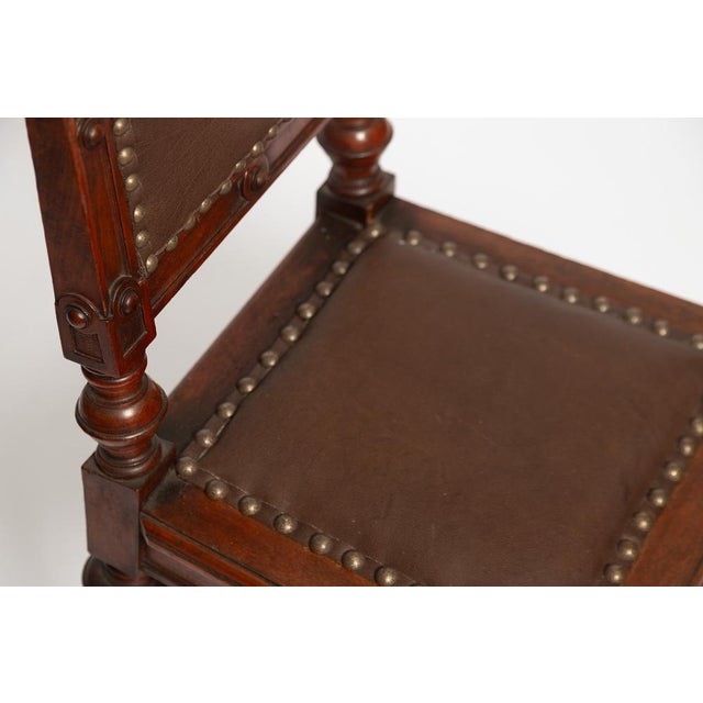 Wood Wilhelminian-Era Chair with Elaborate Carvings and Applications, 1890 For Sale - Image 7 of 18