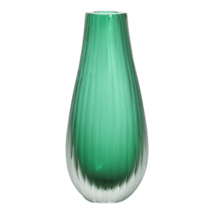 Hand-Blown Murano Surpreme Vase in Emerald Green Tall