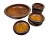 Mid century serving bowl set. Large salad bowl with six smaller bowls. Small bowls are hand made and all are slightly...