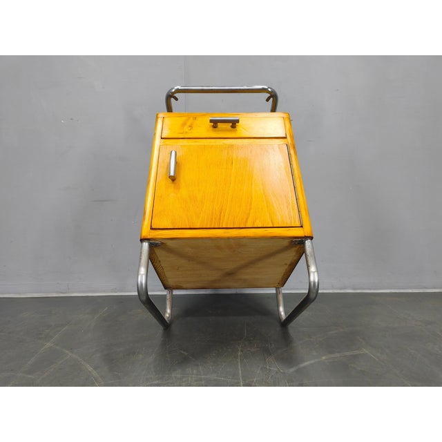 Bauhaus Chrome Tubular Nightstand with Glass Top, 1930s For Sale - Image 18 of 18