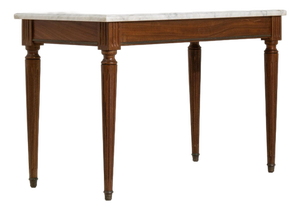 Mid 20th Century France Louis XVI White Wood Coffee Table