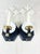 1940s Mid-Century Ceramic & Metal Tole Floral Wall Sconces - A Pair For Sale - Image 4 of 11