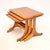 Mid-Century Modern Vintage Elm Nesting Tables, 1970s, Set of 3 For Sale - Image 3 of 9
