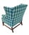 Wood Early 20th Century Chippendale Style Upholstered Wing Chair, For Sale - Image 7 of 7