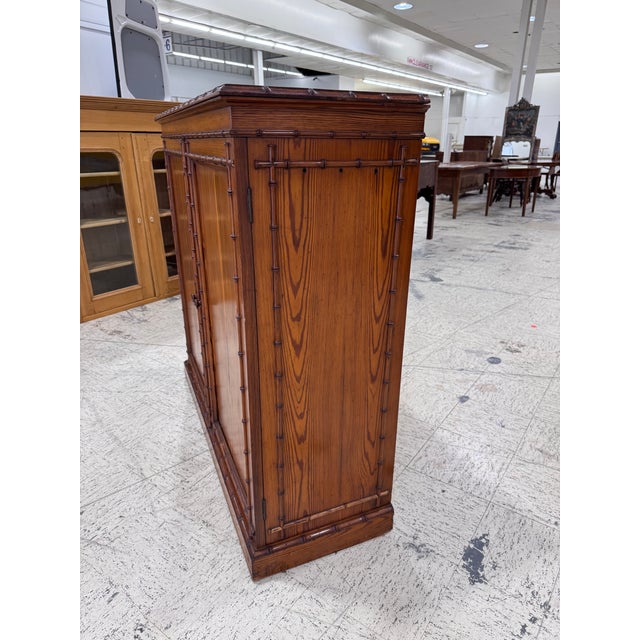 19th Century Faux Bamboo Cabinet For Sale - Image 4 of 15