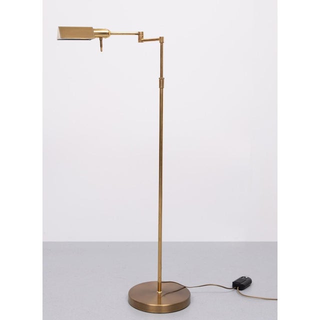 Metal Vintage Swing Arm Floor Lamp, 1980s For Sale - Image 7 of 7