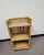 Mid-Century Bohemian Split Bamboo Rattan Wicker Low Bookcase Etagere For Sale - Image 11 of 13