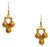 Mid 20th Century Pair of 18k Gold Indian Dangle Drop Earrings For Sale