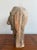 Late 20th Century Primitive Boho Hand-Carved Wood Bust For Sale - Image 5 of 5