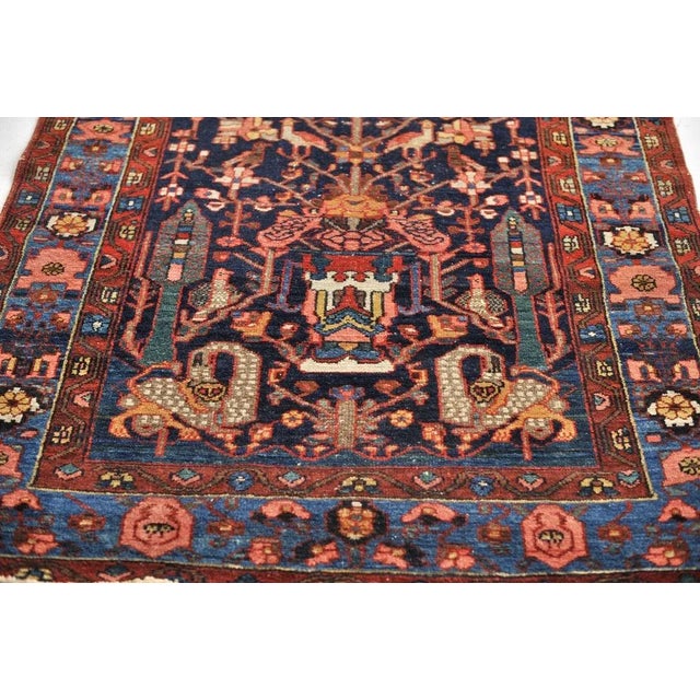 Serpent & Feline Tree of Life Hanging Rug 4.6 x 6.5 For Sale - Image 10 of 13