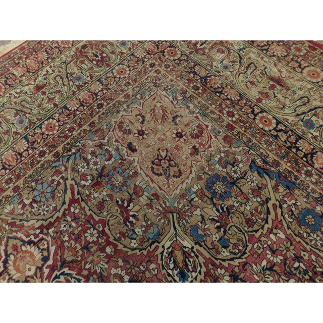 1900s Antique Persian Kerman Lavar Rug- 12′ × 17′10″ For Sale - Image 4 of 13