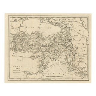 Antique Map of Turkey in Asia, Ottoman Anatolia, Syria and Iraq, 1795 For Sale