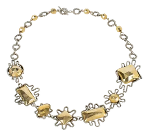 Alexis Lahellec Paris Bi-Color Metal Necklace
