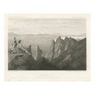 After C. Schumann, Franklin Valley, Great Basin Nevada, Engraving, 1855 For Sale