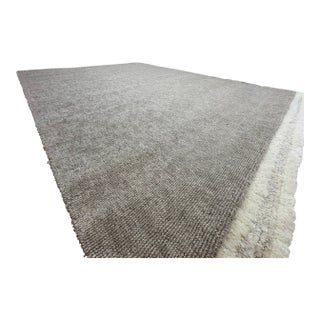 Rh Thana Performance Rug – 9' × 12' Oatmeal | Handwoven Wool Blend | Sculptural Pebbled Texture For Sale