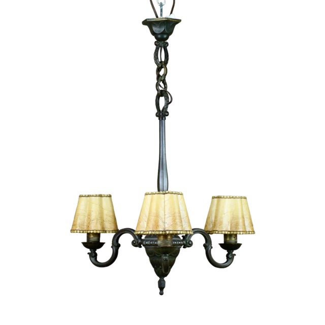 Ceiling Lamp in Casted Bronze, Sweden, 1930s For Sale