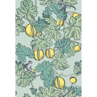 Cole & Son Frutto Proibito Wallpaper Roll - Seafoam & Lemon For Sale