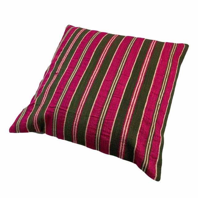 Vintage Tapis Kilim Pillow Cover For Sale - Image 9 of 10