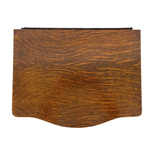 Wood 1970s Music Cabinet With Curved Shelves and Cabriole Legs For Sale - Image 7 of 8