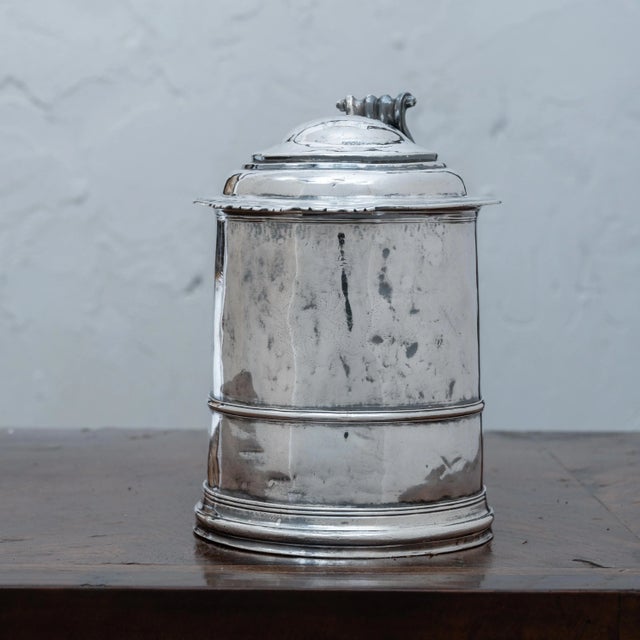 Silver Queen Anne Provincial Britannia Silver Tankard, John Elston, Exeter, 1713 For Sale - Image 8 of 13