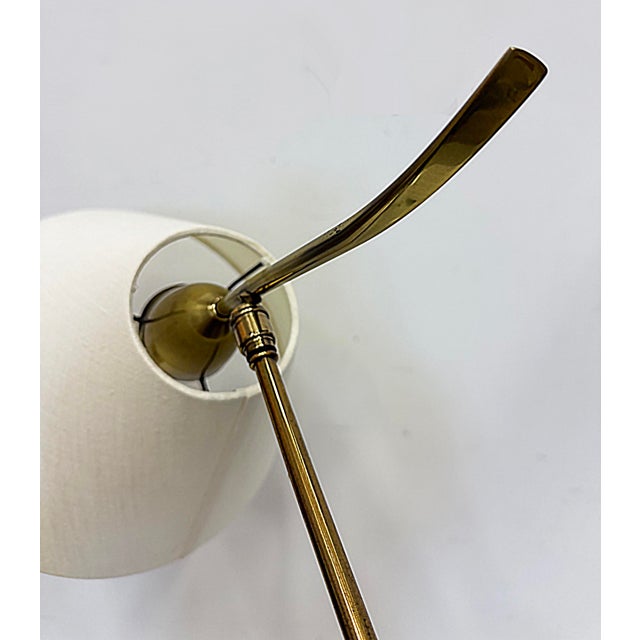 Metal 1950s Maison Lunel Pendulum Floor Lamps, 2 Available For Sale - Image 7 of 12