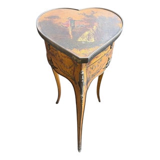 Vernis Martin Heart-Shaped Occasional Table For Sale