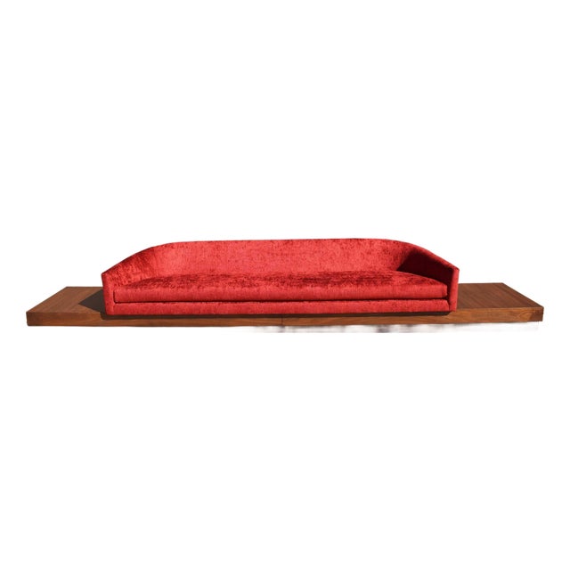 Large Adrian Pearsall Platform Sofa For Sale