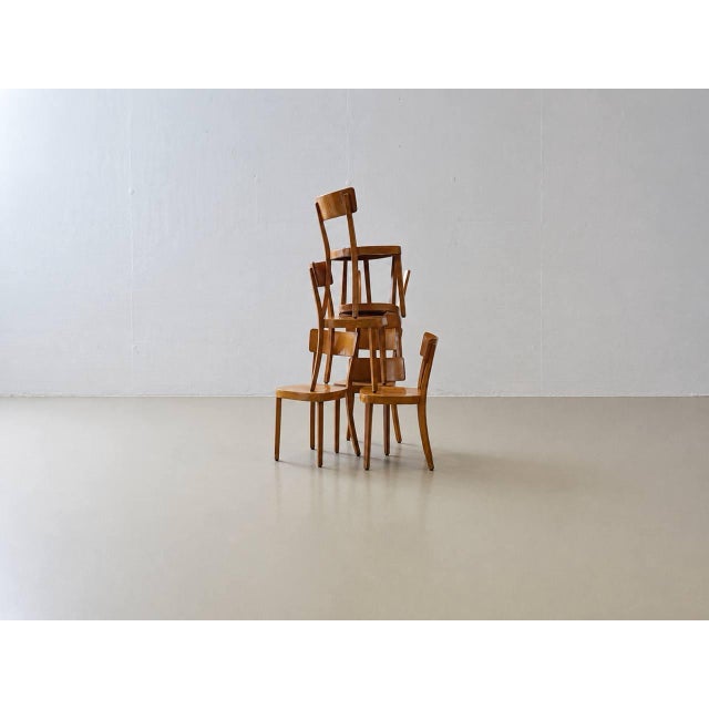 Wood Staining Chairs fro Horgen-Glarus, Switzerland, 1950s For Sale - Image 7 of 18