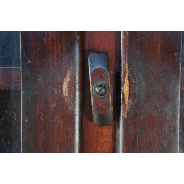 Mid Century Mahogany Stepback China Display Cabinet Hutch Bookcase 68" For Sale - Image 18 of 18