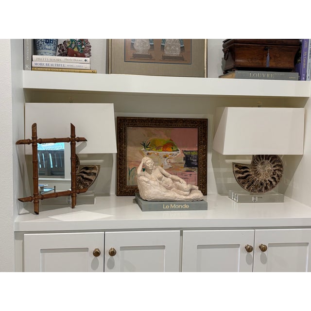 Antique Petite French Faux Bamboo Mirror For Sale - Image 10 of 18