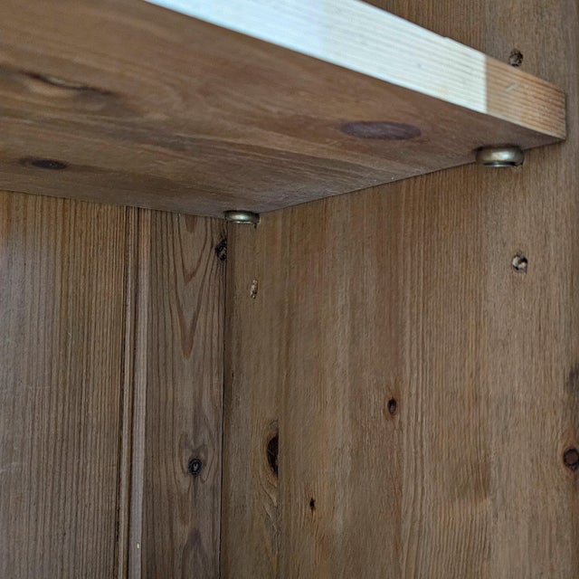 Vintage English Pine Kitchen Dresser With Plate Rack & Wine Storage For Sale - Image 13 of 13